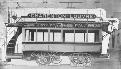 N.J. Raffards elektrische tram, 1881 door French Photographer