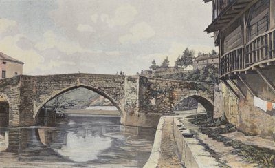 Nérac, Brug over de Baïse door French Photographer