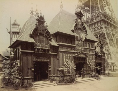 Nicaraguaans paviljoen op de Parijse Expositie in 1889 door French Photographer