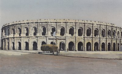 Nimes, Arena, Exterieur overzicht door French Photographer