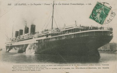 Oceaanstomer Frankrijk, Le Havre door French Photographer