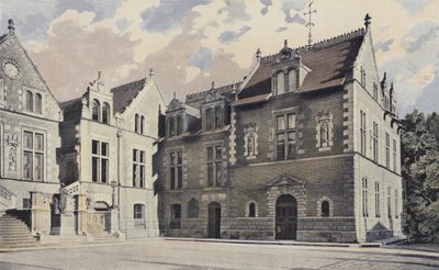 Orleans, Stadhuis, Hoofdfacade en rechter paviljoen door French Photographer