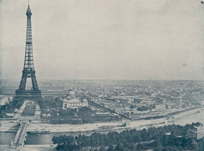 Panorama van Parijs, vanaf de Trocadero door French Photographer