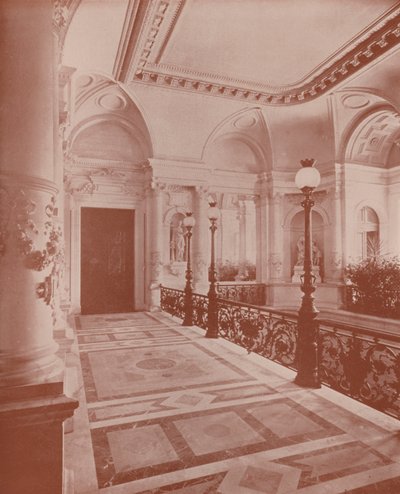 Parijs: Een Vestibule in het Hôtel de Ville door French Photographer