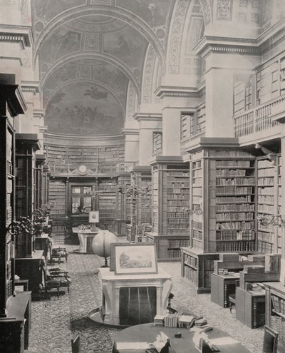 Parijs: Bibliotheek van de Kamer van Afgevaardigden door French Photographer