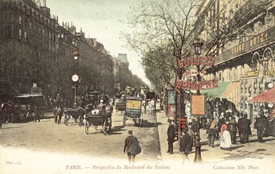 Parijs, Boulevard des Italiens door French Photographer