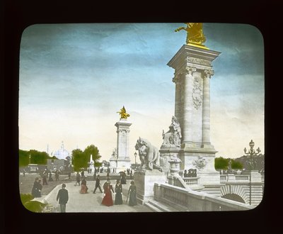 Parijs Expositie: Pont Alexandre III, 1900 door French Photographer