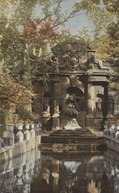 Parijs, Fontaine de Médicis in de Jardin du Luxembourg door French Photographer