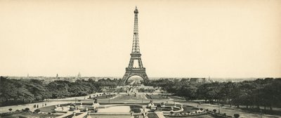 Parijs, De Eiffeltoren en de Tuinen van Champ de Mars door French Photographer