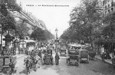 Parijs, Le Boulevard Montmartre door French Photographer