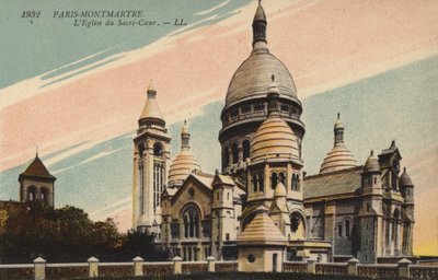 Parijs, Montmartre, De Kerk Van Het Heilig Hart door French Photographer