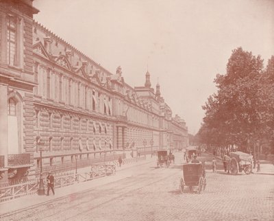 Parijs: Paleis van het Louvre en Tuilerieën, zuidzijde door French Photographer