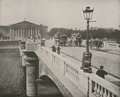 Parijs: Pont de la Concorde en Kamer van Afgevaardigden door French Photographer