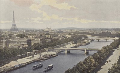 Parijs, Uitzicht op de Seine, Gezien vanaf het Pavillon de Flore door French Photographer