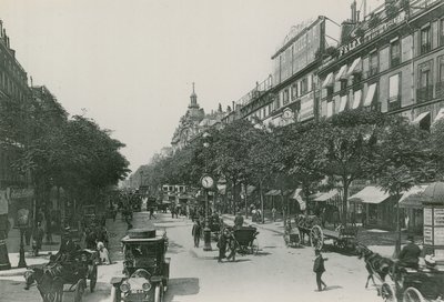 Perspectief van de Boulevard des Italiens door French Photographer