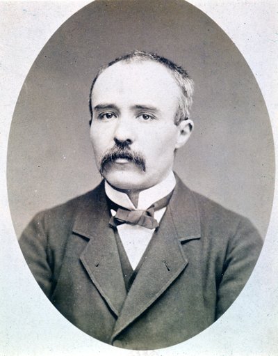 Foto van de jonge Georges Clémenceau (1841 - 1929) rond 1870 - 1880 door French Photographer
