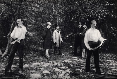 Fotografische enscenering: het duel met de spee door French Photographer