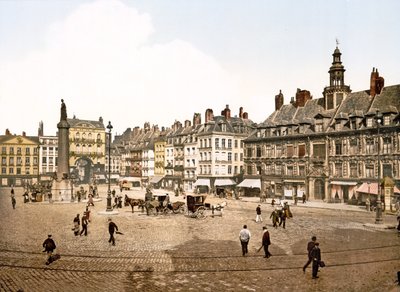 Place du Général de Gaulle, Lille, 1890-1900 door French Photographer