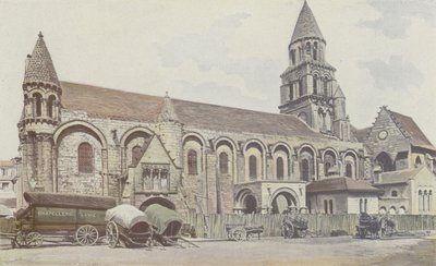 Poitiers, Kerk Notre-Dame-la-Grande, Zuidelijke zijgevel door French Photographer