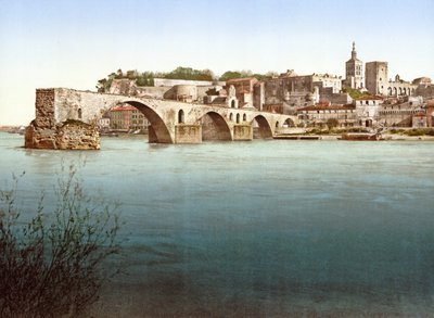 Pont Saint-Bénézet, Avignon, 1890-1900 door French Photographer