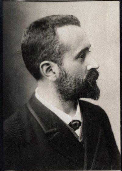 Portret van Alphonse Bertillon (1853-1914), Franse politieagent en biometrisch onderzoeker door French Photographer