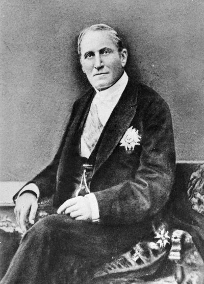 Portret van Baron Georges Eugene Haussmann (1809-91) uit Memoires du Baron Haussmann, Parijs, Victor Havard Editeur, 1889 door French Photographer