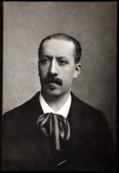 Portret van Charles Marie Jean Albert Widor (1844-1937), Franse organist, componist en leraar door French Photographer
