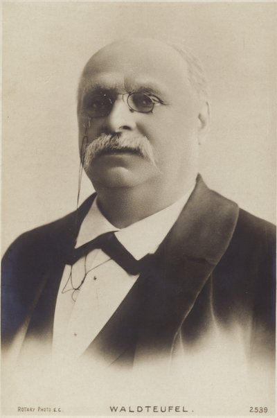 Portret van Emile Waldteufel door French Photographer