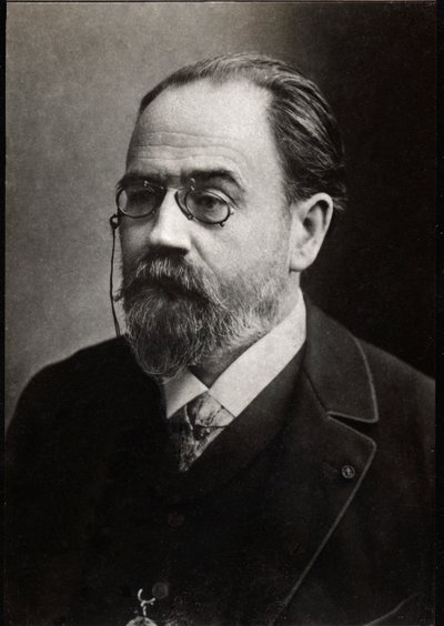 Portret van Emile Zola door French Photographer