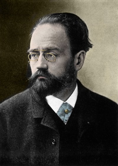 Portret van Emile Zola, Franse schrijver door French Photographer
