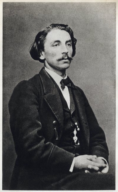 Portret van Etienne Mallarme alias Stephane Mallarme (1842-1898) in 1862, Franse dichter. Fotografie door French Photographer