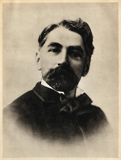 Portret van Etienne Mallarme in 1869, alias Stephane Mallarme door French Photographer