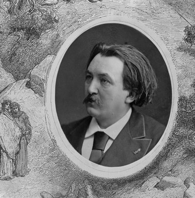 Portret van Gustave Dore (detail) door French Photographer
