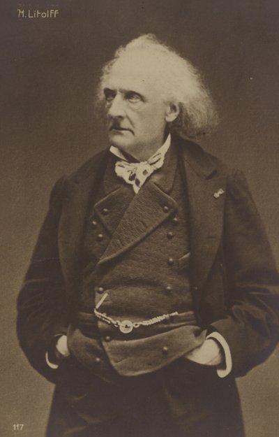 Portret van Henry Litolff door French Photographer