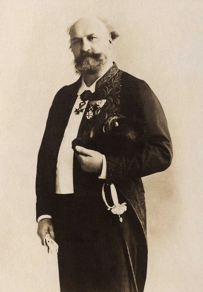 Portret van Jules Eugene Lenepveu (1819-1898), Franse schilder door French Photographer