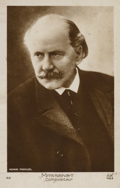 Portret van Jules Massenet door French Photographer