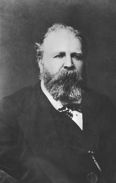 Portret van Jules Étienne Pasdeloup door French Photographer