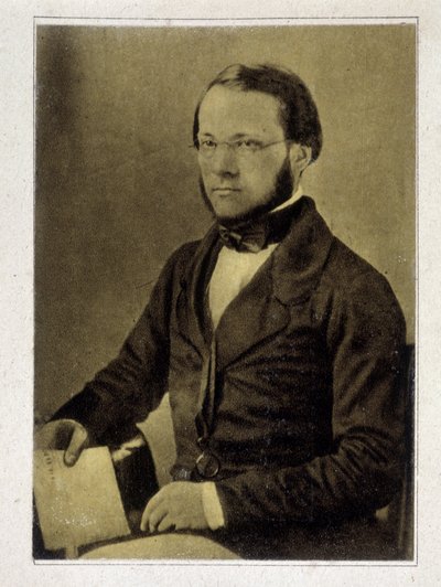 Portret van Louis Pasteur in 1852. door French Photographer