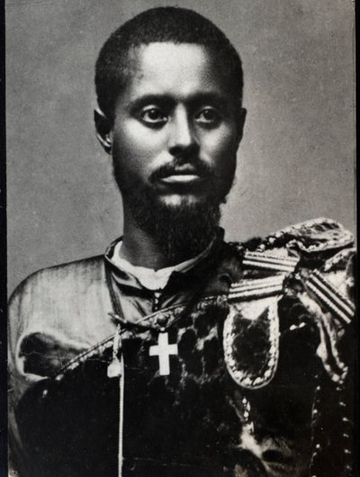 Portret van Ras Makonnen (1852-1906), generaal en gouverneur van de provincie Harar in Ethiopië door French Photographer