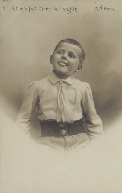 Portret van een kleine jongen door French Photographer
