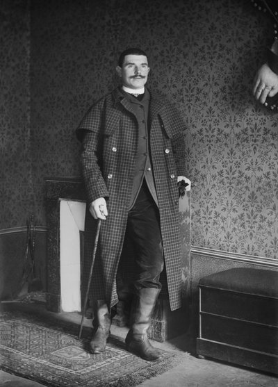 Portret van een man, regio Bourmont in Haute-Marne, circa 1880. Fotografie. Ducos Collectie door French Photographer