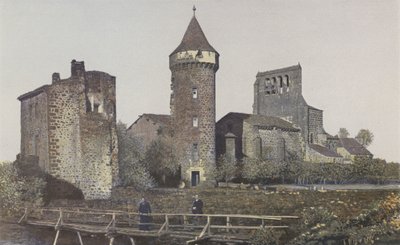 Roffiac, Kerk en Torentje van het oude Kasteel, Zuidwestzijde door French Photographer