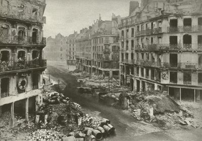 Rue De Rivoli, Parijs, na de week die de Commune beëindigde door French Photographer