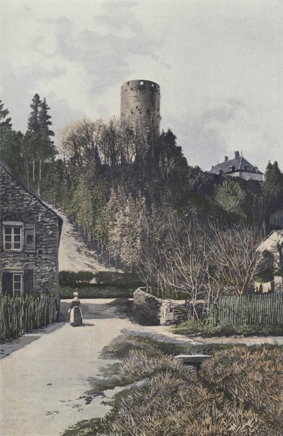 Rupt-sur-Saône, toren van het kasteel door French Photographer