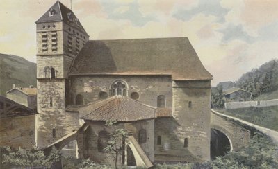 Saint-Chef, Kerk, Apsiszijde door French Photographer
