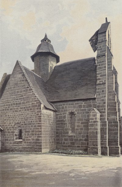 Saint-Cyr-la-Roche, Kerk, noordelijk geheel door French Photographer
