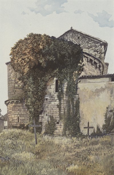 Sainte-Croix, Kerk, Apsis door French Photographer