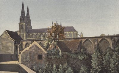 Sees, Kathedraal, Geheel Z en resten van het klooster door French Photographer