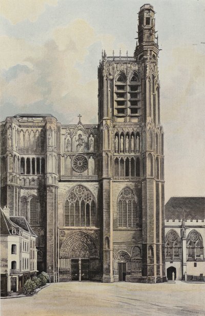 Sens, Kathedraal, Voorgevel W door French Photographer