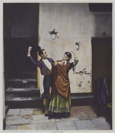 Spaanse dansers in Sevilla door French Photographer